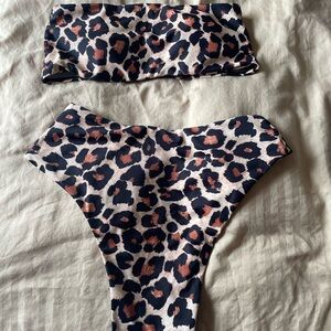 Leopard Print Bikini Set